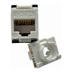 CAT6A U/UTP Keystone Jack | 10 Pack White