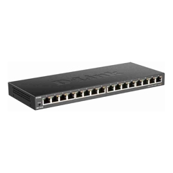 D-Link | DGS-1016S | 16 Port Low Profile Gigabit Unmanaged Switch (Metal Housing)