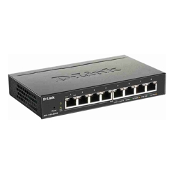 D-Link | DGS-1100-08PV2 | 8 Port Gigabit Smart Managed PoE Switch with 8 PoE Ports (64W PoE budget)