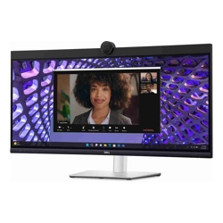 34IN Curved Video Conferencing Monitor IPS 3440x1440 WQHD 60HZ 8MS HDMI USB-C
