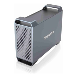 Simplecom SE482 SuperSpeed USB Dual Bay 3.5" SATA Hard Drive RAID Enclosure USB-C RAID 0/1, JBOD 