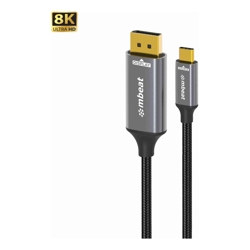 mbeat Tough Link 8K 1.8m USB-C to DisplayPort Cable  Up to 8K@60Hz (7680?4320) USB-C Version: 3.2 Gen 2