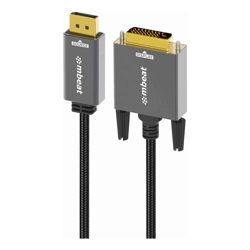 mbeat Tough Link 1.8m DisplayPort to DVI-D Cable Effortless plug and play Resolutions up to 1080p/60Hz (1920?1080)