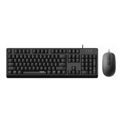 RAPOO X130pro - Wired Optical Mouse and Keyboard Combo Black / 1000dpi / Spill Resistant