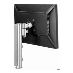 Atdec AWMS-1340 with Bolt-Through Desk Fixing Silver 400mm post with 130mm arm Single Monitor arm desk mount Displays up to 34"