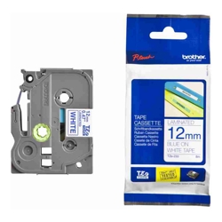 Brother TZE-233 12mm Blue on White TZE Tape