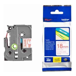 Brother TZE-242 18mm Red on White TZE Tape GENUINE