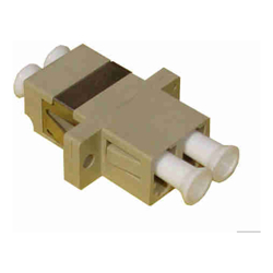 Serveredge LC Female to LC Female Multi Mode Duplex OM1 Fibre Adapter - BEIGE COLOR