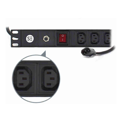 Serveredge Basic 8 Port IEC PDU (8) IEC C13 Output & (1) IEC C14 Input 10A 240 V
