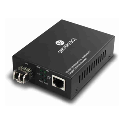 Serveredge Multi Mode Duplex Media Converter - 10/100/1000 SFP Type LC Connector -550m
