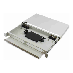 Serveredge 1RU Fibre Sliding Patch Panel with Splice Cassette  Splice Protector & Mounting Kit 