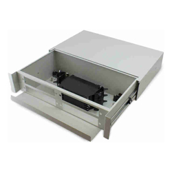 Serveredge 2RU Fibre Sliding Patch Panel With Splice Cassette  Splice Protector & mounting Kit