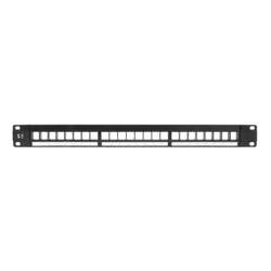 Serveredge 24 Port Unloaded Patch Panel  Frame- 1RU UTP - Includes Cable Management Bar