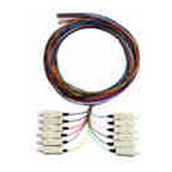 Serveredge LC Pigtail Multimode OM4-2M-6 Fibres (6 Colour)