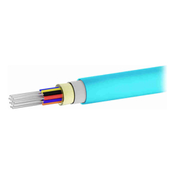 Serveredge 24 Core Indoor / Outdoor Riser Multimode OM3 Fibre Cable-Aqua