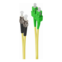 ALOGIC 2m SCA-ST Single Mode Duplex LSZH Fibre Cable 09/125 OS2 