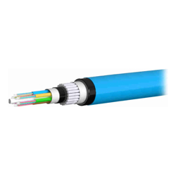 Serveredge 12 Core Loose Tube Gel Filled Rodent Resistant FRP Multimode OM3 Fibre Cable- Blue