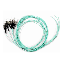 Serveredge ST Pigtail Multimode OM3-2M-6 Fibres-Aqua