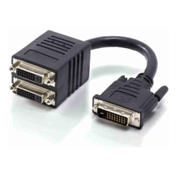 ALOGIC DVI-D Dual Link to 2 X DVI-D Dual Link Display Splitter Adapter (1) Male to (2) Female