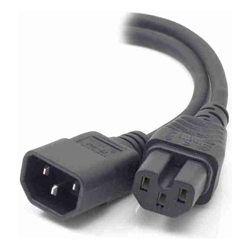 ALOGIC 0.5m IEC C14 to IEC C15 High Temperature - Male to Female