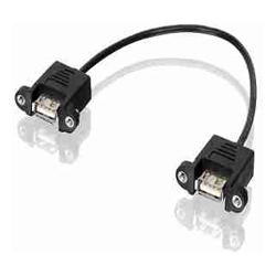 15cm USB2.0 Wall Plate Mech - Female to Female