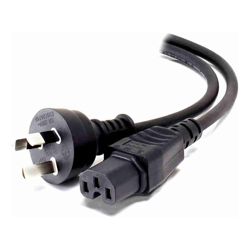 ALOGIC 5m Aus 3 Pin Mains Plug to IEC C15 High Temperature - Male to Female