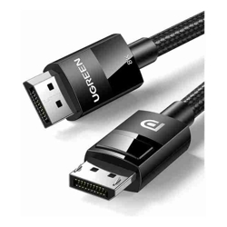UGREEN 80390 DP V1.4 Male to Male Plastic Case Braided Cable 1M
