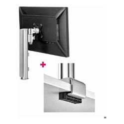 Atdec AWMS-1340 15.7" Post with 5.11" Arm and C Clamp Desk Fixing Silver