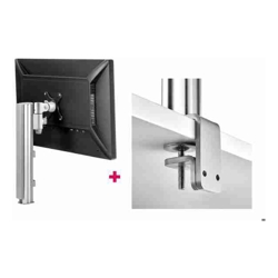 Atdec AWMS-1340 15.7" Post with 5.11" Arm and F Clamp Desk Fixing Silver