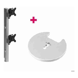 Atdec AWMS-2-LTHT75 Grommet Clamp Silver