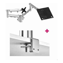 Atdec AWMS-2-ND13 + F Clamp Silver