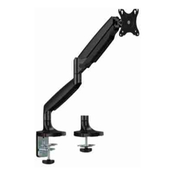 Brateck LDT82-C012 Single Screen Heavy-Duty Gas Spring Monitory Arm For most 17"~45" Monitors, Matte Black