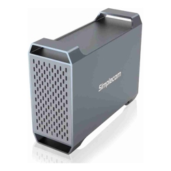 Simplecom SE482 SuperSpeed USB Dual Bay 3.5" SATA Hard Drive RAID Enclosure USB-C RAID 0/1 JBOD 