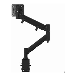 Atdec AWMS-HXB Fortis HD Dynamic Monitor Arm, 6-16kg (13lb-35lb) Flat Screens, 6kg-12kg (13lb-26.5lb) Curved Screens + F Clamp  Desk Fixing, Black