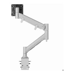 Atdec AWMS-HXB Fortis HD Dynamic Monitor Arm, 6-16kg (13lb-35lb) Flat Screens, 6kg-12kg (13lb-26.5lb) Curved Screens + F Clamp Desk Fixing, Silver