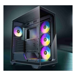 Antec C3 ARGB Black ATX,  270 Degrees Full View, 4x ARGB PWM Fans with control, 36CM top, 24cm Front. Cable Management, GPU 41.5 CM. Ultra Gaming Case