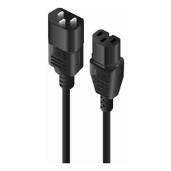 Alogic Standard Power Cord - 3 m - For Switch - IEC 60320 C14 / IEC 60320 C15 - Black