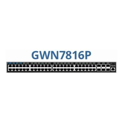 Grandstream GWN7816P Enterprise Layer 3 Managed PoE Network Switch, 48 x GigE (40 x PoE+, 8 x PoE++), 6 x SFP+