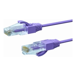 7m CAT6A THIN U/UTP LSZH 28 AWG RJ45 Network Cable | Purple