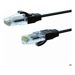 4Cabling 4m CAT6A THIN U/UTP LSZH 28 AWG RJ45 Network Cable | Black