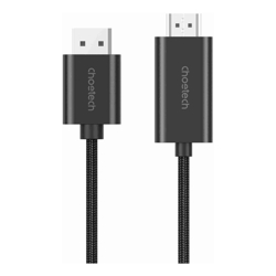 CHOETECH XDH01 4K 60Hz DisplayPort Male to HDMI Male Braided Cable 2M