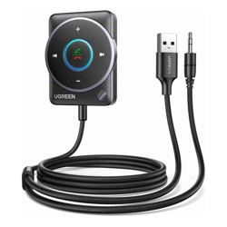 UGREEN 35002 Bluetooth 5.4 Aux Car Adapter (Enhanced Connection & Noise Cancellation)