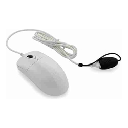 Seal Shield Seal Storm Waterproof Wired Mouse White - Medical Grade - Washable