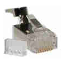 RJ45 CAT6 Solid 8P8C 23AWG Shielded Crimp Plug | 50 Pack