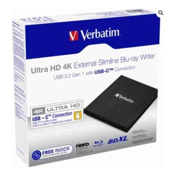 EXTERNAL Slim BLURAY Writer 4K Type C