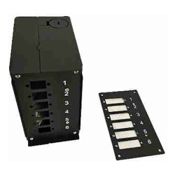 DIN-Rail FOBOT / Splice Distributor with Metal Casing For DIN-Rail | Black