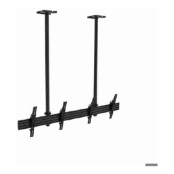 ATDEC 2x1 ceiling menu board mount, twin pole, 1.75m rail, tilting angle. Max load per display: 50kg