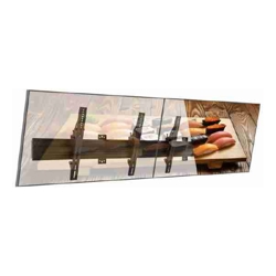 ATDEC 2x1 Wall Menu Board Mount (1.75m rail), tilting angle. Max load per display: 50kg