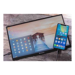 Verbatim 15.6" IPS Touch Montior  Full HD 1920 x 1080 USB-C Powered Business Mobile Portable Monitor Tilt Speaker Earphone VESA 50mm x 50mm
