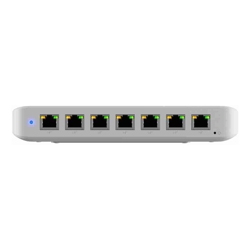 Ubiquiti Ultra 210W, Compact 8-port Layer 2 GbE PoE Switch Versatile Mounting Option,7 GbE PoE+ Output 1 GbE port, Includes PSU, 2Yr Warr